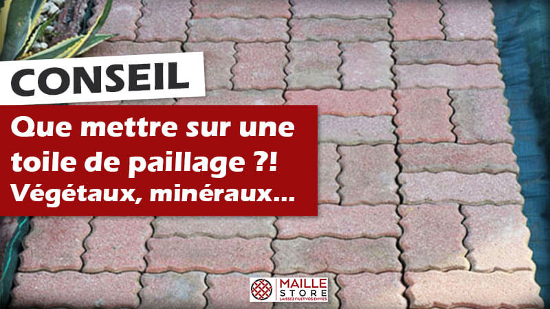 Que mettre sur une toile de paillage ?