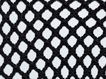 Filet mezzanine sans nœud 13mm noir PA rectangle