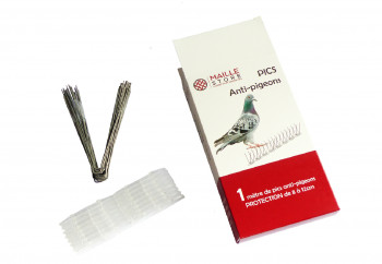 Pics anti-pigeons - 1 mètre à monter soi-même - Protection 8 à 12cm