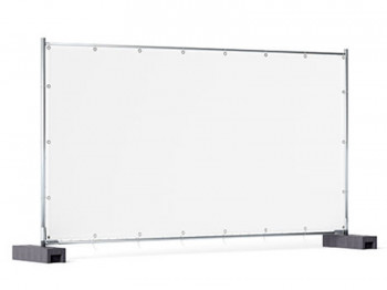 Bâche barrière de chantier - 1,76m x 3,41m