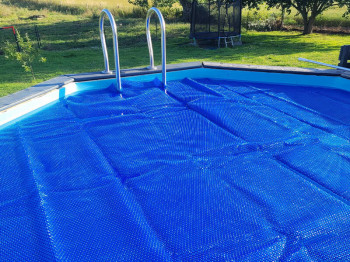 Bâche à bulles pour piscine ronde