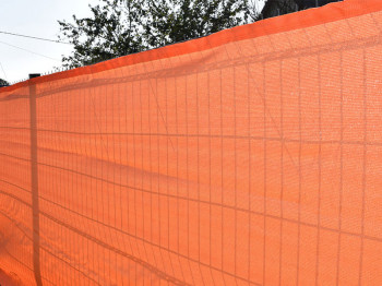 Brise-vue 90% - Orange - 185gr/m² - Boutonnières - Sur mesure
